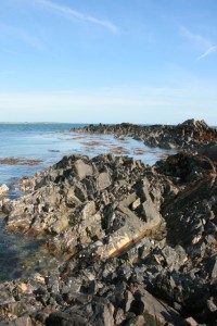 It was so nice we even went for a swim near these rocks