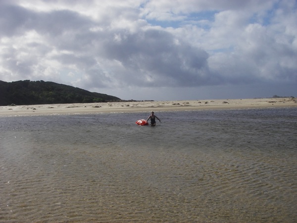 Jan Swimming across