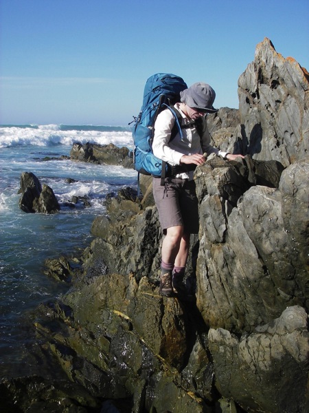 Jan scaling rocks